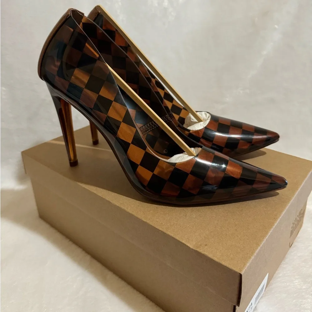 STEVE MADDEN Atlanta Brown Multi Pumps